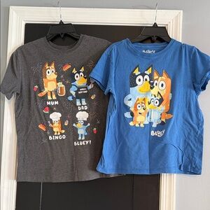 Bluey Family Graphic Tee - Blue